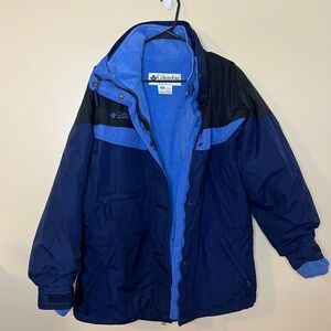 Columbia Blue and Black Ski Jacket